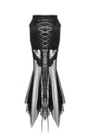 Gothic Lace and Mesh Mermaid Skirt KW365