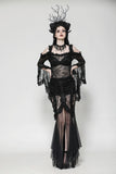 Gothic Lace and Mesh Mermaid Skirt KW365