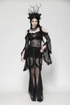 Gothic Lace and Mesh Mermaid Skirt KW365
