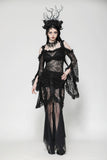 Gothic Lace and Mesh Mermaid Skirt KW365