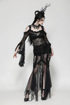 Gothic Lace and Mesh Mermaid Skirt KW365