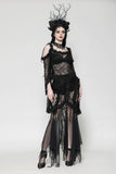 Gothic Lace and Mesh Mermaid Skirt KW365