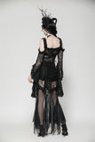 Gothic Lace and Mesh Mermaid Skirt KW365