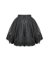 Black All-match Shadow Rose Embroidered Petticoat KW389