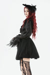 Black All-match Shadow Rose Embroidered Petticoat KW389