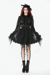 Black All-match Shadow Rose Embroidered Petticoat KW389
