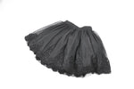 Black All-match Shadow Rose Embroidered Petticoat KW389