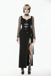 Punk High-Slit Midi Skirt KW407