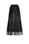 Gothic Court Floral Tassel Maxi Skirt KW410