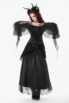 Gothic Court Floral Tassel Maxi Skirt KW410