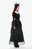Gothic Court Floral Tassel Maxi Skirt KW410