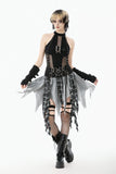 Black & White Plaid Patchwork Locomotive Skirt KW411