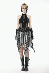 Black & White Plaid Patchwork Locomotive Skirt KW411