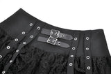 Punk Eyelet Lace Layered Mini Skirt KW420 - Gothlolibeauty