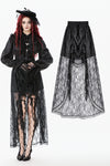 Gothic Court Mesh Lace High-Low Skirt KW423
