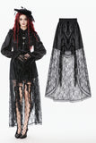 Gothic Court Mesh Lace High-Low Skirt KW423