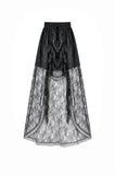 Gothic Court Mesh Lace High-Low Skirt KW423