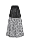 Gothic Court Mesh Lace High-Low Skirt KW423