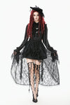 Gothic Court Mesh Lace High-Low Skirt KW423