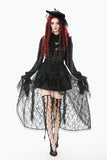 Gothic Court Mesh Lace High-Low Skirt KW423