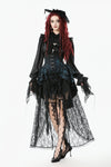 Gothic Court Mesh Lace High-Low Skirt KW423