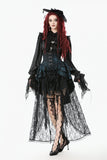 Gothic Court Mesh Lace High-Low Skirt KW423