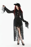 Gothic Court Mesh Lace High-Low Skirt KW423