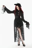 Gothic Court Mesh Lace High-Low Skirt KW423