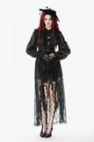 Gothic Court Mesh Lace High-Low Skirt KW423