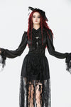 Gothic Court Mesh Lace High-Low Skirt KW423