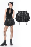 Metal Tactical Punk Skirt KW426 - Gothlolibeauty