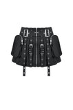 Metal Tactical Punk Skirt KW426 - Gothlolibeauty