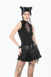 Metal Tactical Punk Skirt KW426 - Gothlolibeauty