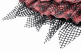 Distressed Plaid Chain-Adorned Punk Skirt KW427 - Gothlolibeauty