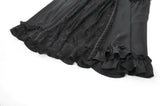Silken Mist Rose Baroque Lace Layered Maxi Skirt KW429BK - Gothlolibeauty