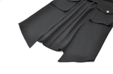 Punk Layered Pocket Cutout Belted Long Skirt KW430 - Gothlolibeauty