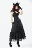 Vintage Gothic Lace Layered Maxi Skirt KW432 - Gothlolibeauty