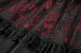 Dark Spliced Lace Maxi Skirt KW433 - Gothlolibeauty