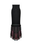 Gothic Elegant Velvet Mermaid Skirt KW435 - Gothlolibeauty