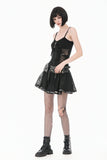 Gothic Lace Chain Cross Mini Skirt KW438