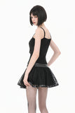 Gothic Lace Chain Cross Mini Skirt KW438