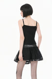 Gothic Lace Chain Cross Mini Skirt KW438