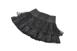 Sin Forbidden - Dark Punk Lace Patchwork Multi-Pocket Ruffle Mini Skirt KW444