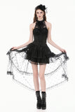 Goth Lolita Diamond Lace Patchwork Layered Tutu Skirt KW450