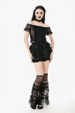 Lolita Lace-Trimmed Lantern shorts with Embroidered Flower PW135
