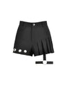 Asymmetry Rivet Punk Shorts with Leg Strap PW141