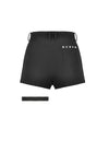 Asymmetry Rivet Punk Shorts with Leg Strap PW141