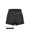 Asymmetry Rivet Punk Shorts with Leg Strap PW141