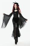 Gothic Appliqué Velvet Flared Pants PW146