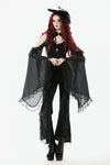 Gothic Appliqué Velvet Flared Pants PW146
